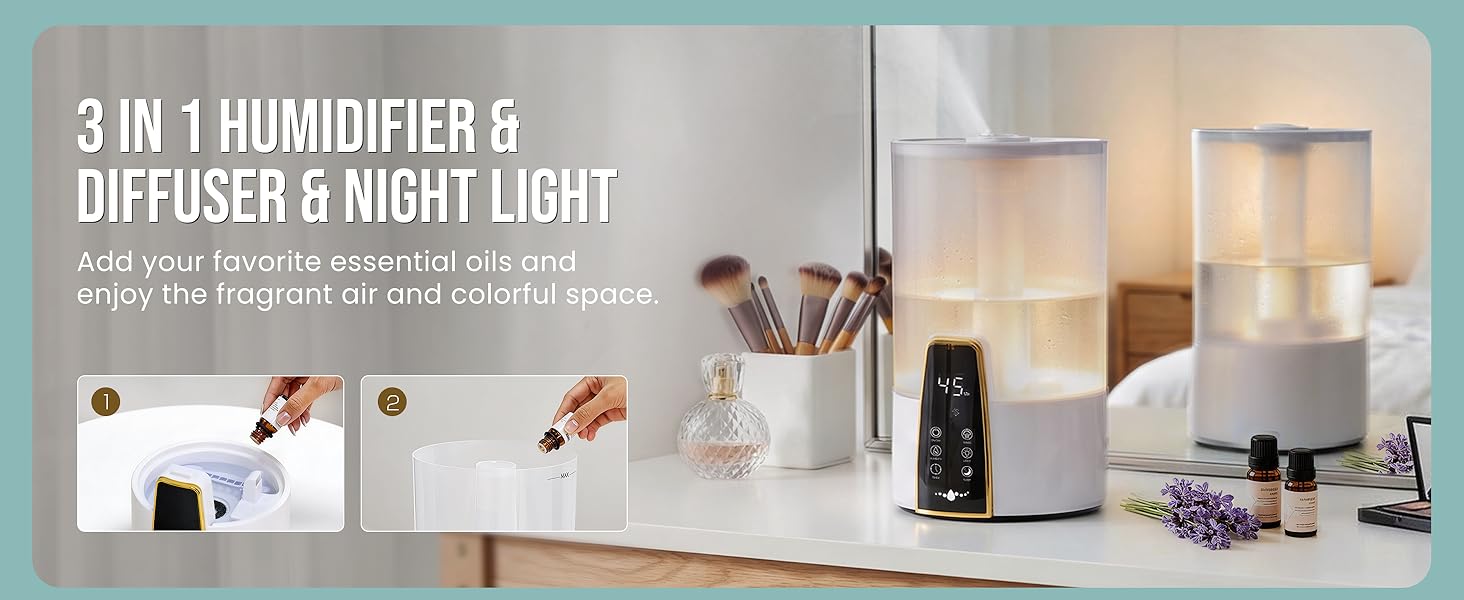 3 IN 1 HUMIDIFIER &amp;amp;amp; DIFFUSER &amp;amp;amp; NIGHT LIGHT