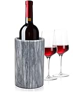 Modern Innovations Marble Wine Chiller Bucket - Wine Bottle Cooler for Parties – Keep Beverages C...