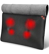 WOQQW Back Massager, Shiatsu Back and Neck Massager, Electric Shoulder Foot Massager Pillow with ...