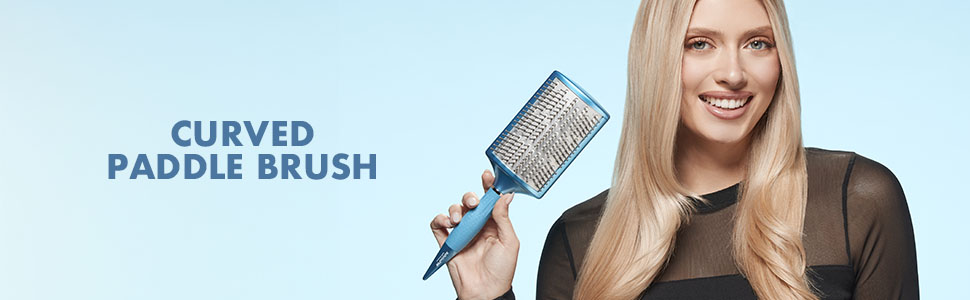 curved paddle brush
