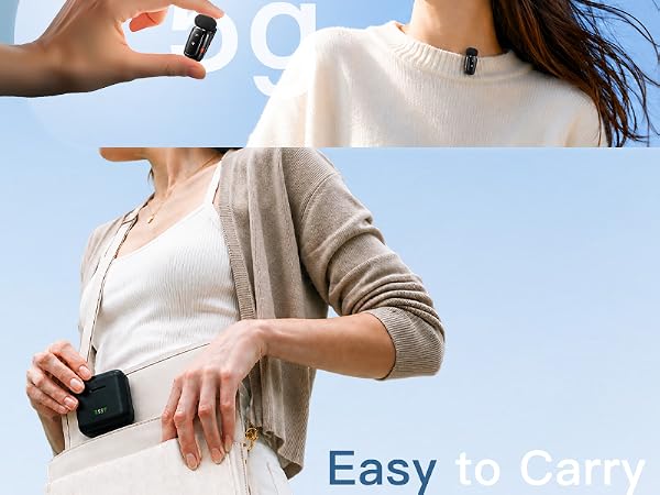 Ultra lightweight mini microphone clip on shirt lapel microphone wireless for video recording