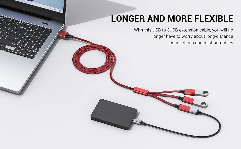 usb splitter red