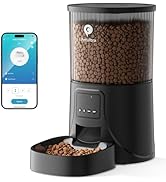 PETULTRA Automatic Cat Feeder WiFi - Automatic Cat Food Dispenser with APP Feeding Control, 4L Au...