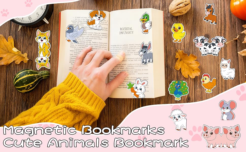 Magnetic Bookmarks Cute Animals bookmark