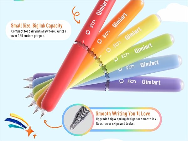 The thicker barrel is easy to hold and helps reduce hand fatigue, making writing more comfortable