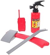 TOYANDONA Water Shooting Toys Kids Firefighter Toy Set Role Play Fireman Gear Accessories with Fi...