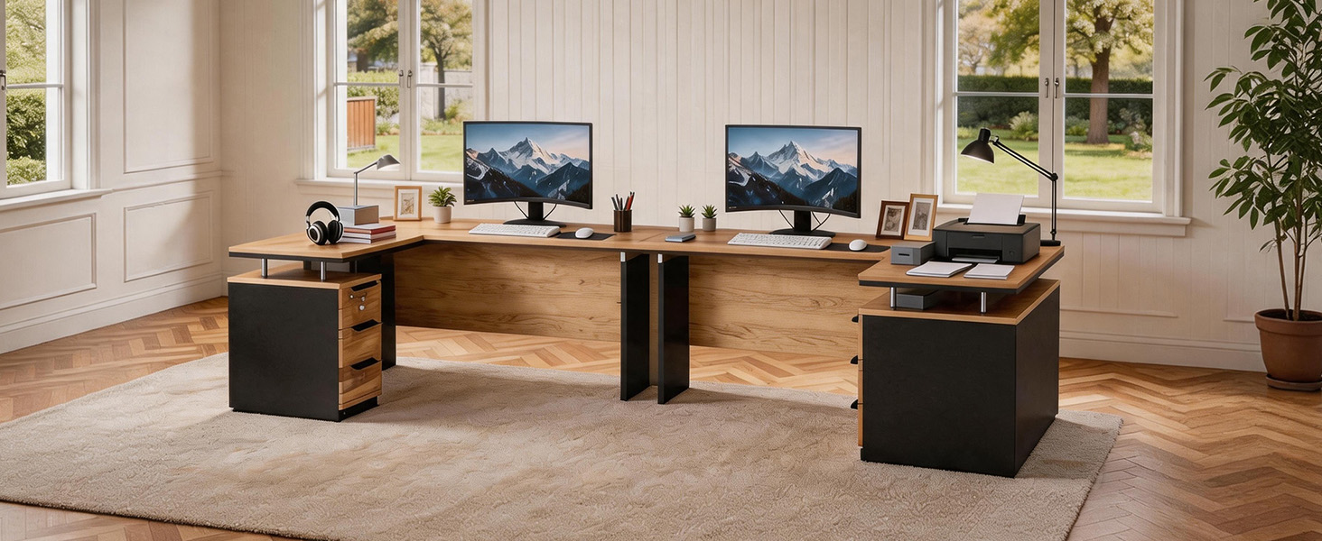 L-Shaped Executive Desk