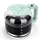 12-Cup Replacement Glass Carafe for Taylor Swoden Coffee Maker Models B30202A3C, Green