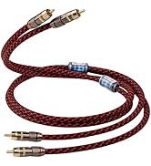 TODN RCA Cables for Audiophile 3ft HiFi Stereo Shielded RCA to RCA Audio Cable for Car, Subwoofer...