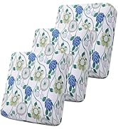 smiry Printed Couch Cushion Covers, Stretch Sofa Cushion Covers Replacement, Non-Slip Sofa Seat C...