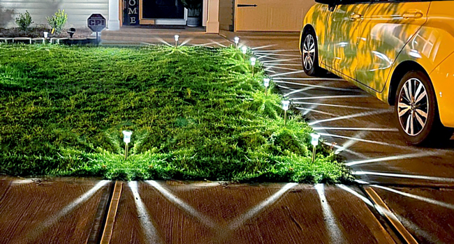 solar driveway lights outdoor