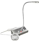 Window Intercom Two Way Talk Through Window Intercom Speaker System with Mute Function Ticket Cou...