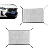 MOXRUQ 2 PCS Car Grille Protection Net with Hooks, 3.61Ft x 2.46Ft Multifunctional Car Grill Mesh...