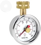SENCTRL 0-100 psi Water Pressure Gauge Test with Lazy Hand, Lead-Free, 2-1/2