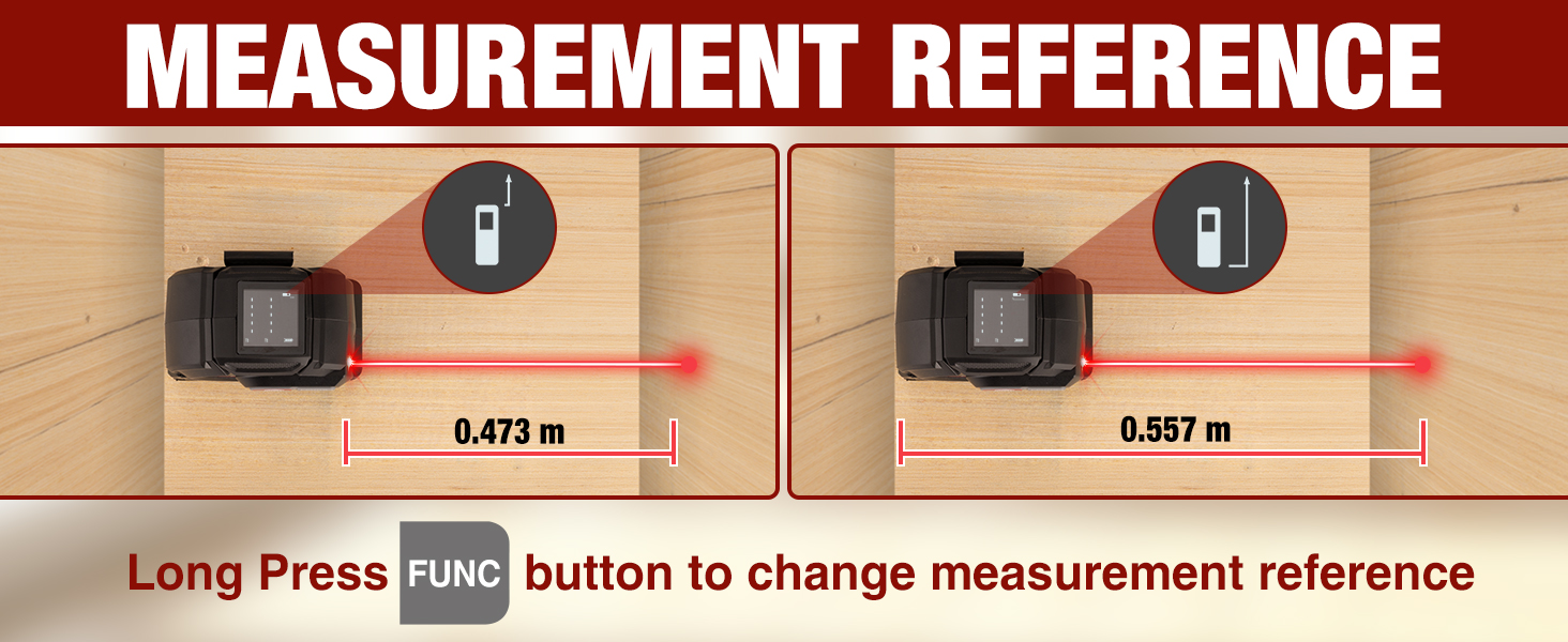 ARROW 2-in-1 Laser Tape Measure 215Ft/65m Laser Distance