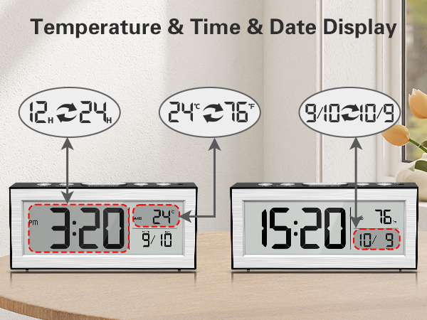 battery operated digital clock