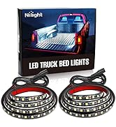Nilight - TR-05 2PCS 60 Inch 180 LEDs Bed Strip Kit with Waterproof on/Off Switch Blade Fuse 2-Wa...