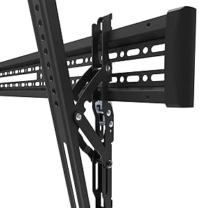Kanto KT3260, tilting tv wall mount for 32 to 60 inch TVs view of mounting arms with tilt mechanism