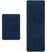 PureSwan Bathroom Rugs Sets 2 Piece – Absorbent and Washable Bath Mat, Non-Slip, Thick Soft Cheni...
