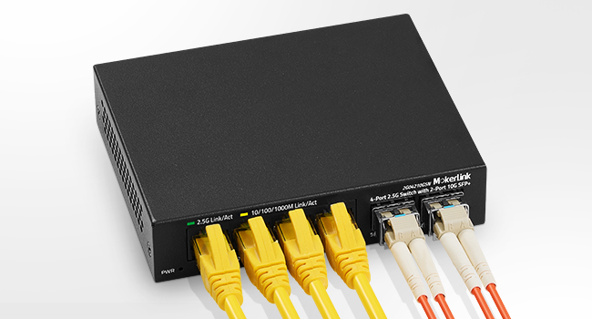 4-Port 2.5G Ethernet Switch with 2-Port 10G SFP+