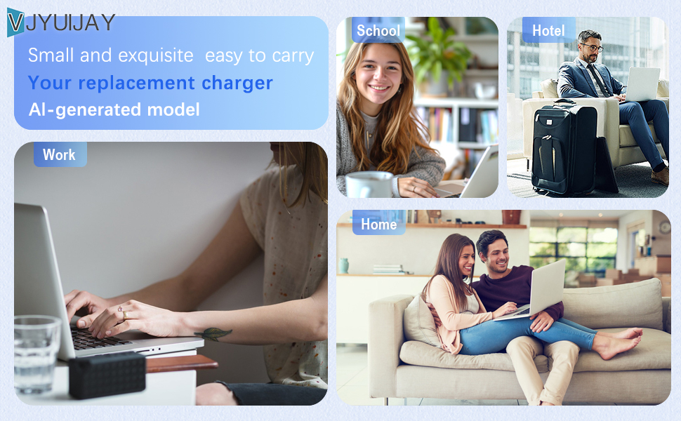 vjyuijay compatible with hp pavilion laptop charger,envy x360 charger, elitebook charger for laptop