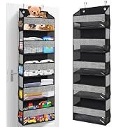 homyfort Over Door Organizer with 5 Large Pockets 10 Mesh Side Pockets, 5-Shelf Extra Large and S...