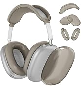 Case Cover for AirPods Max Headphones, Clear Silicone Ear Pad Case Cover/Ear Cups Cover/Headband ...