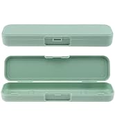 OriGlam 1pcs 20cm / 7.8inch Portable Flatware Box Travel Tableware Storage Case(Green)