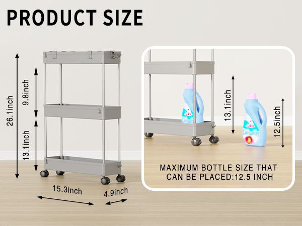 Slim bathroom storage