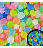 900Pcs Mixed Size Glow in The Dark Pebbles Glowing Rocks Glow in The Dark Stones for Fish Tank Ga...