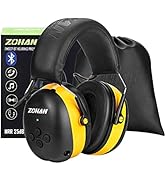 ZOHAN EM037 Bluetooth Hearing Protection,NRR 25dB Noise Reduction Ear Protection with 1500mAh Rec...
