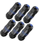 VCELINK Waterproof RJ45 Coupler IP68 Short Profile, Cat6/Cat5E/Cat5 Waterproof Ethernet Connector...
