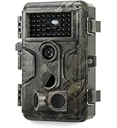 GardePro A3S Trail Camera, 48MP 1296p Game Camera with Clear 100ft No Glow Night Vision, Fast 0.1...