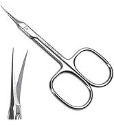 THRAU Cuticle Scissors Extra Fine for Women and Men, Profession Stainless Steel with Precise Poin...