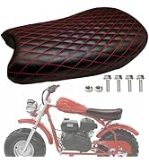 QYMOTO Upgraded Coleman CT200U-EX Seat,Red Color Stitching CT200UEX Minibike Seat 200cc Powerspor...