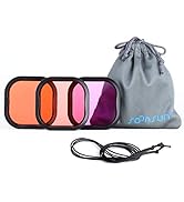 SOONSUN 3-Pack Dive Filter for GoPro Hero 8 9 10 11 12 13 Black Official Waterproof Housing Case ...