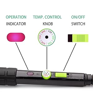 operation control knob showcase for the YIHUA 947-III soldering iron
