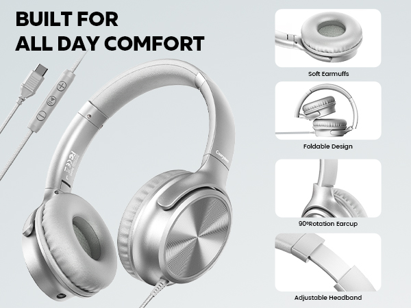 wired headphones usb c 