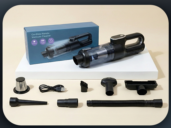 Luminoire Car vacuum portable codeless full kit
