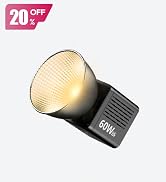 ULANZI C60 60W Bi-Color COB Video Light, Mini Bowens Mount LED Photography Continuous Output Ligh...