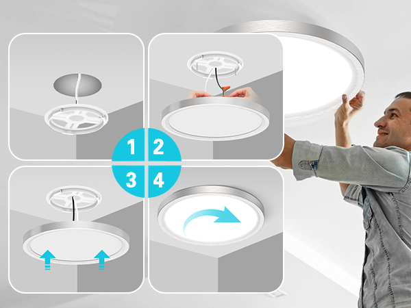 easy to install led light fixture