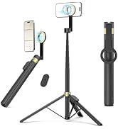 Vimose 65" Magnetic Tripod for iPhone, Selfie Stick Tripod with Remote, 360° Rotatable Extendable...
