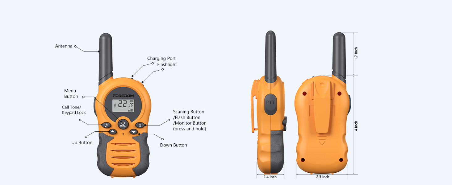 Rechargeable Walkie Talkies for Kids Walkie Talkies