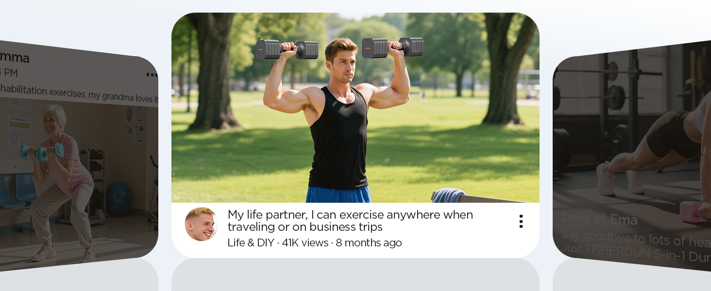 adjustable dumbell set