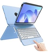 TaIYanG for iPad 10th Generation Case with Keyboard 10.9" 2022 & 11th (A16) 2025, Touch Trackpad ...