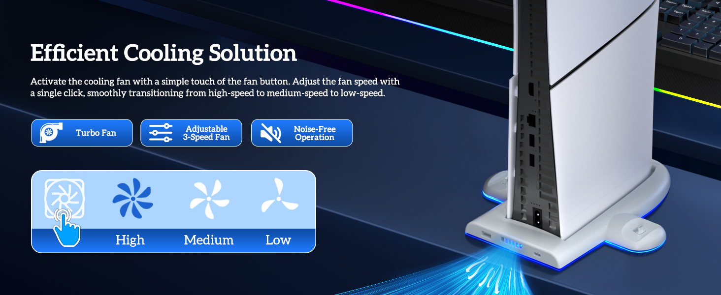Cooling Station for PS5 Slim Console