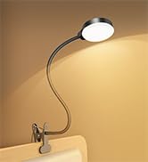 Glocusent 5W 36 LED Reading Clip on Light for Bed, Eye Caring Bed Lamp, 3 Colors &amp; 5 Brightness L...
