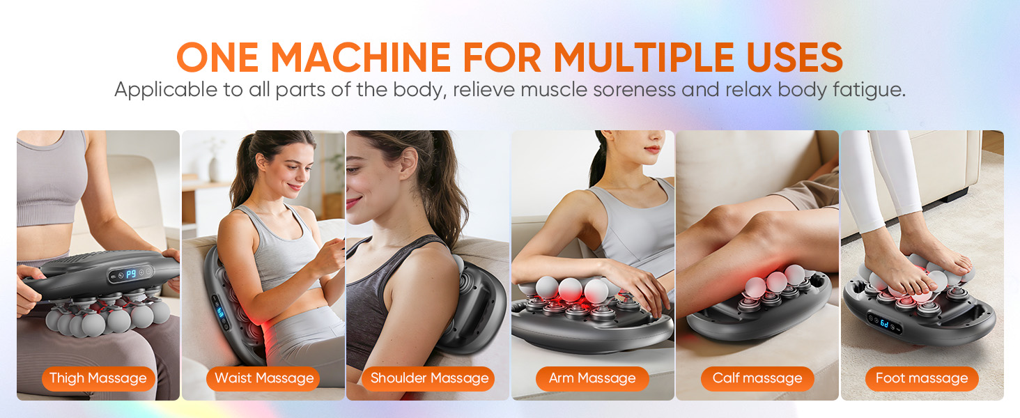 16 Head Massage Gun Deep Tissue Quiet Muscle Massage Gun for Back