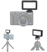 Kiwifotos Mini LED Video Light for Sony ZV-1F ZV1F ZV-1 II ZV1 ZV-E10 II ZVE10 Canon PowerShot V1...