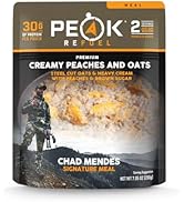 Peak Refuel Creamy Peaches and Oats | Chad Mendes Signature Meal | Premium Freeze-Dried Variety M...